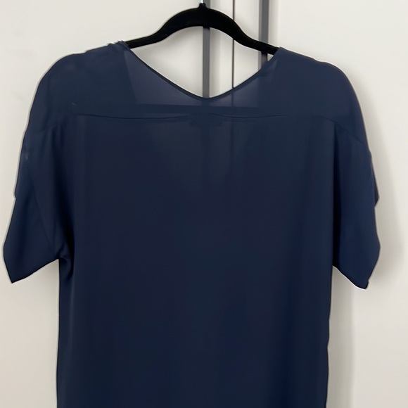 Aritzia Navy blue silk-like dress XS - Picture 4 of 4